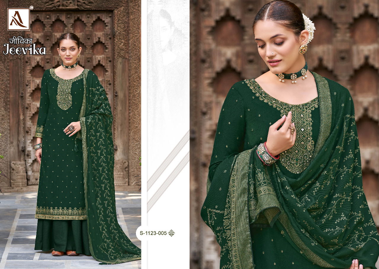 Alok Jeevika Pashmina Winter Wear Wholesale Dress Material Collection